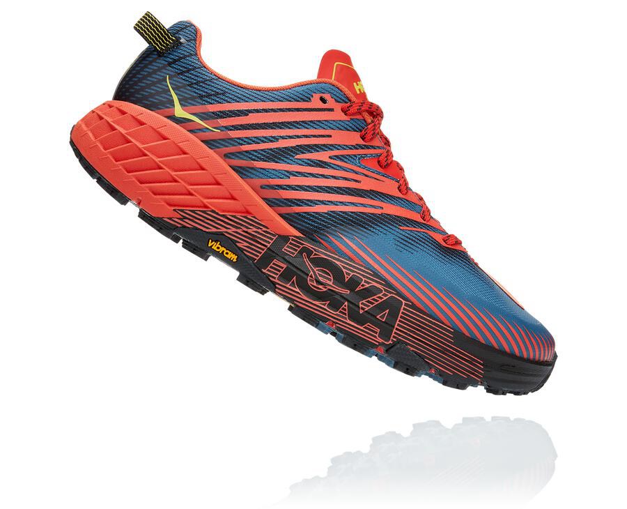 Hoka One One Trailsko Herre - Speedgoat 4 - Rød - 357106HNY